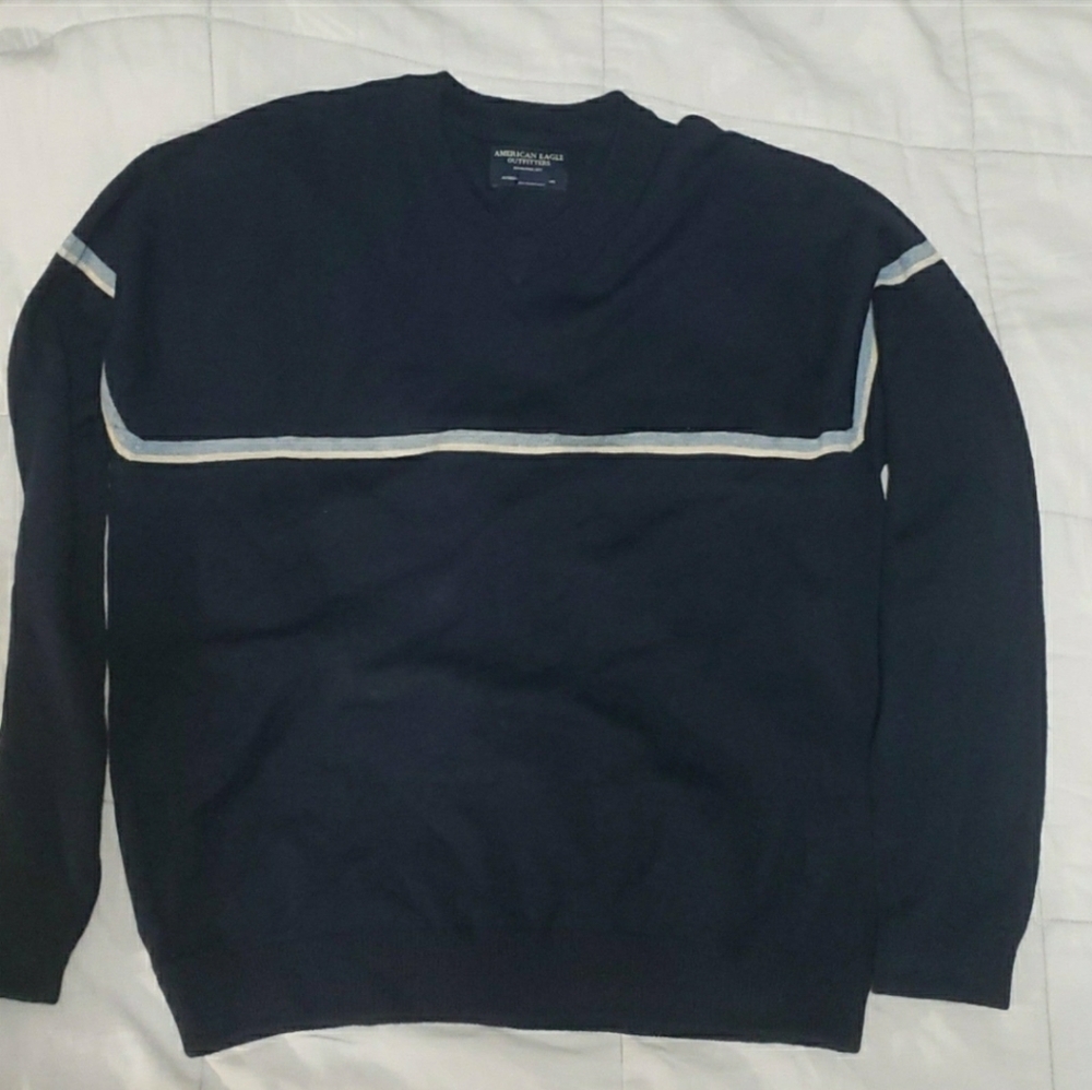 Men's Medium American Eagle Outfitters Wool V-Neck Sweater